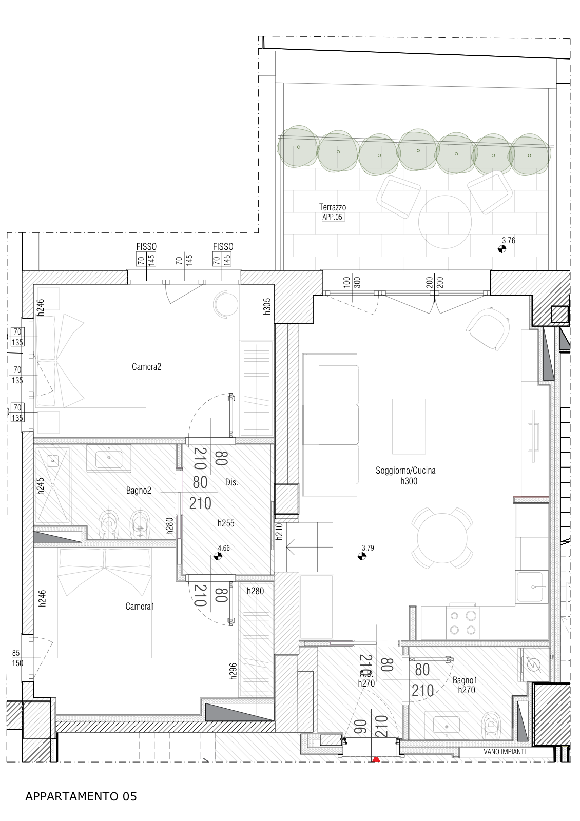 Floor plan — 5_Two-Bedroom with Terrace